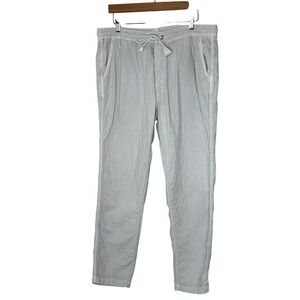 Marine Layer Mens XL Linen Blend  Saturday Beach Drawstring Pants Breathable